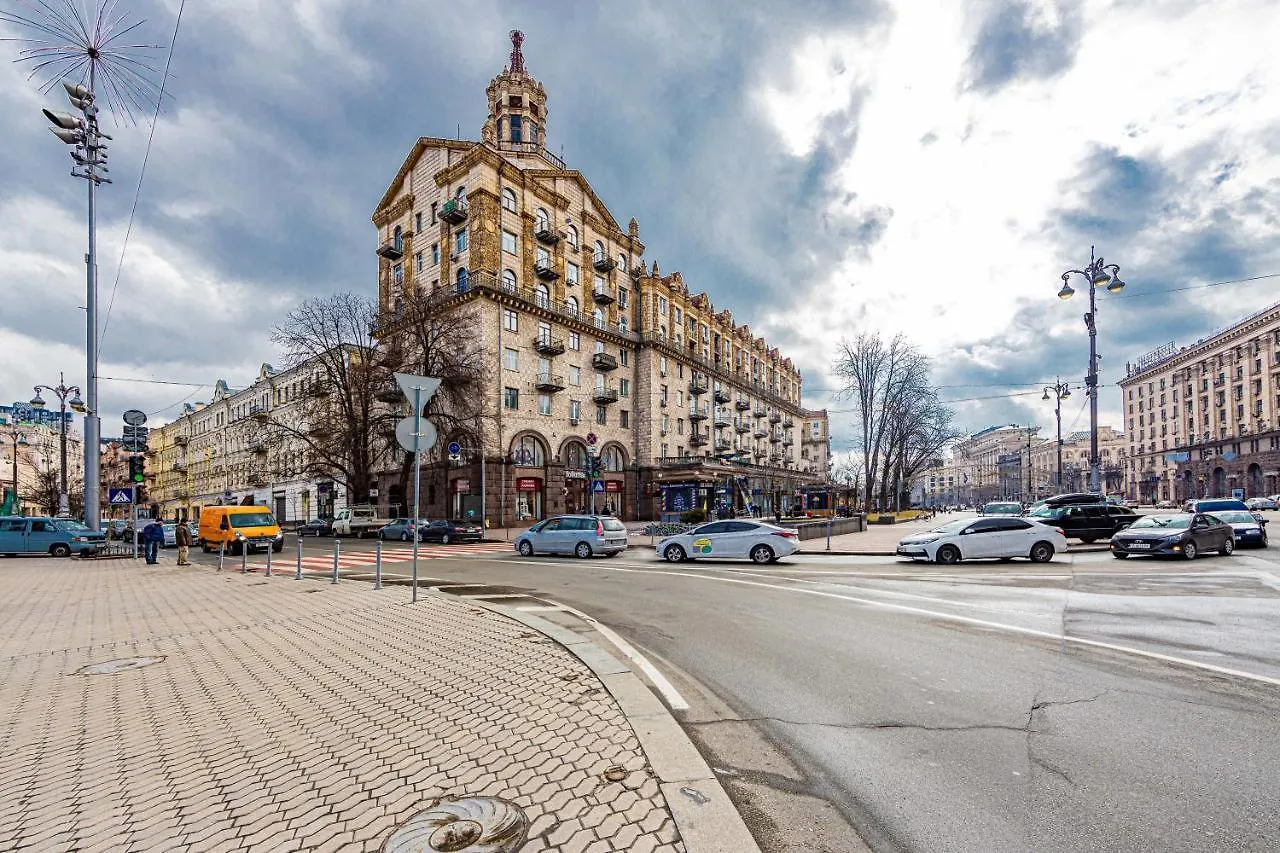 2К Квартира Із Видом На Хрещатик Kiev Lejlighed